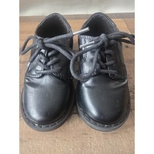 Place Black Leather Kids Toddler Dress Shoes Size 8